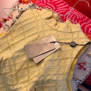 La Perla Textured Yellow dress beautiful shimmer made in Italy